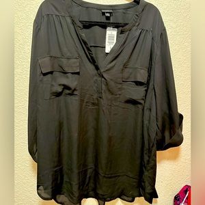 Torrid Harper blouse NWT in black size 5